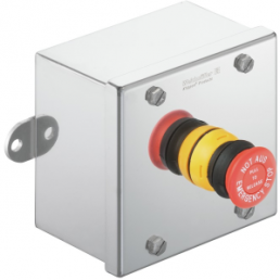 Klippon control station, 1 emergency stop pushbutton red, 2 Form B (N/C), 1537200000