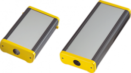 Poylamide/PVC handheld enclosure, (L x W x H) 191 x 440 x 76 mm, yellow/black (RAL 1003), IP65, 029130000