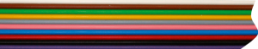 Flat ribbon cable, 20 pole, pitch 1.8 mm, 0.5 mm², PVC