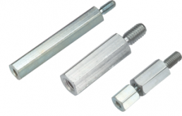 Hexagonal spacer bolt, External/Internal Thread, M5/M5, 40 mm, steel