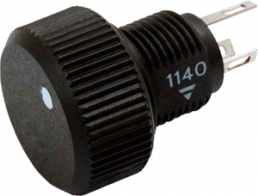Cermet potentiometer with knob, 1 kΩ, 1 W, linear, solder lug, P16NP102MAB15