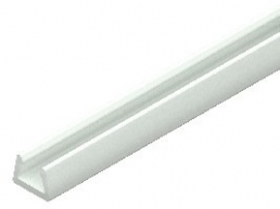 Mini cable duct, (L x W x H) 2000 x 9.5 x 7.5 mm, PVC, transparent, LC57