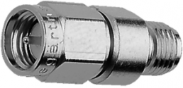 Coaxial adapter, 50 Ω, SMA plug to RSMA socket, straight, 100024824