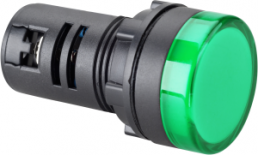 LED signal light, 24 V (AC), 24 V (DC), green, Mounting Ø 22 mm, LED number: 1
