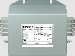 EMC filter, 50 to 60 Hz, 16 A, 250/440 VAC, terminal block, B84144A0016R000