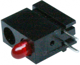 LED signal light, red, 30 mcd, pitch 2.54 mm, LED number: 1