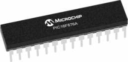 PIC microcontroller, 8 bit, 20 MHz, DIP-28, PIC16F876A-I/SP