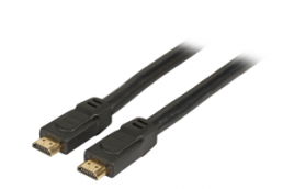 HighSpeed HDMI cable with Ethernet 4K60Hz,A-A St-St, 15m, black