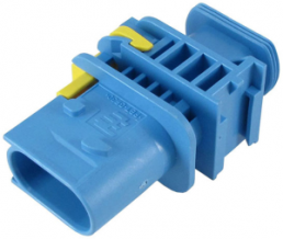 Plug, unequipped, 3 pole, straight, 1 row, blue, 4-1670730-1