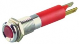 LED signal light, 12 V (DC), red, 10 mcd, Mounting Ø 8 mm, pitch 4.3 mm, LED number: 1