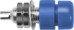 4 mm socket, solder connection, mounting Ø 7.5 mm, blue, IBU 401 NI / BL