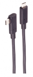 USB 3.2 connection cable, USB plug type C to USB plug type C, 7 m, black