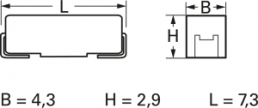 Talantum capacitor, SMD, D, 100 µF, 6.3 V, ±20 %, TAJD107M006R