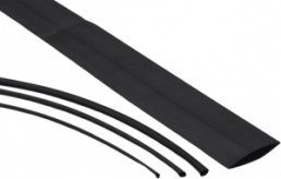 Heatshrink tubing, 2:1, (2.9/1.25 mm), polyolefine, cross-linked, black