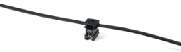 Edge clip, max. bundle Ø 45 mm, polyamide, heat stabilized, black, (L x W x H) 14 x 11.5 x 16 mm
