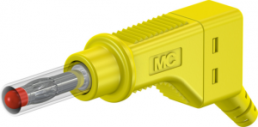 4 mm plug, screw connection, 2.5 mm², CAT II, yellow, 66.9328-24