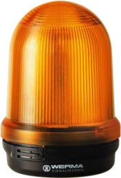Flashing lamp, Ø 98 mm, yellow, 12 VDC, IP65