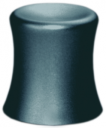 Rotary knob, 6 mm, aluminum, black, Ø 18 mm, H 16 mm, K1-SH-B60