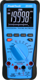 TRMS digital multimeter P 2040, 20 A(DC), 20 A(AC), 1000 VDC, 1000 VAC, 20 mF, CAT III 1000 V, CAT IV 600 V