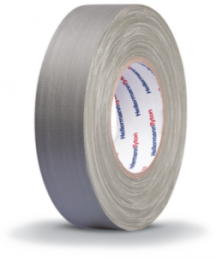 Fabric tape, 50 x 0.31 mm, cotton, gray, 50 m, 712-00906