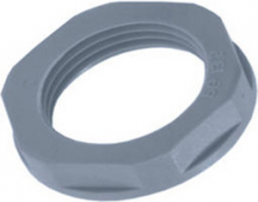 Counter nut, M20, 27 mm, silver gray, 53119020
