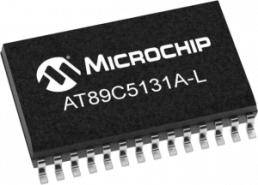 80C51 microcontroller, 8 bit, 48 MHz, SOIC-28, AT89C5131A-TISUL