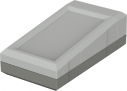 Polystyrene enclosure, (L x W x H) 125 x 67 x 40 mm, light gray, IP40, 32124070
