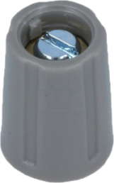Rotary knob, 6 mm, plastic, gray, Ø 16 mm, H 15 mm, A2516068