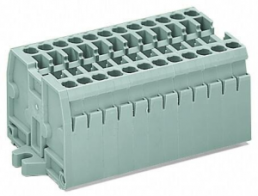 Terminal block compact block, 7 pole, pitch 5 mm, 0.08-2.5 mm², AWG 28-12, 24 A, 500 V, spring-cage connection, 869-137