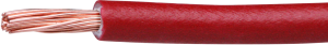 PVC-Stranded wire, high flexible, H07V-K, 1.5 mm², AWG 16, red, outer Ø 3.1 mm