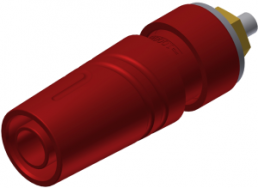4 mm socket, solder connection, mounting Ø 11 mm, CAT II, red, SAB 2640 LK AU RT
