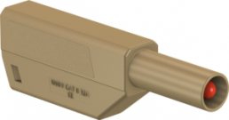 4 mm plug, solder connection, 0.75-2.5 mm², CAT II, brown, 22.2655-27