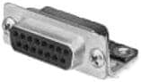 D-Sub connector, 25 pole, standard, angled, solder pin, 5745440-4