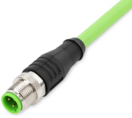 TPU ethernet cable, Cat 5e, PROFINET, 4-wire, 0.34 mm², green, 756-1201/060-020