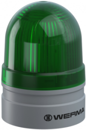 LED surface mounted luminaire TwinLIGHT, Ø 62 mm, green, 115-230 VAC, IP66