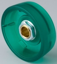 Rotary knob, 6 mm, polycarbonate, green, Ø 33 mm, H 14 mm, B8233065