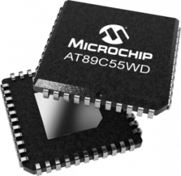 8051 microcontroller, 8 bit, 24 MHz, PLCC-44, AT89C55WD-24JU