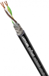 PVC data cable, 4-wire, 0.5 mm², AWG 20, black, 1030619