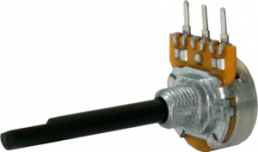 Conductive plastic potentiometer, 1 kΩ, 0.25 W, linear, solder pin, PC16BU 4MM F22 1K LIN