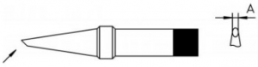 Soldering tip, Round, Ø 6.9 mm, (T x L) 5 x 33 mm, 480 °C, PT DD9