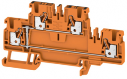 Multi level terminal block, push-in connection, 0.5-2.5 mm², 24 A, 8 kV, orange, 1547670000