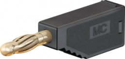 4 mm plug, screw connection, 2.5 mm², black, 22.2633-21