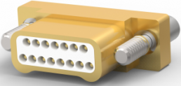 D-Sub connector, 15 pole, crimp connection, 1589472-4