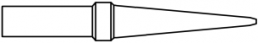 Soldering tip, Chisel shaped, Ø 6.9 mm, (T x L x W) 0.4 x 42 x 1.2 mm, 425 °C, PT K8