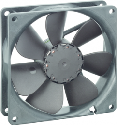 DC axial fan, 12 V, 92 x 92 x 25 mm, 82 m³/h, 32 dB, ball bearing, ebm-papst, 3412 N