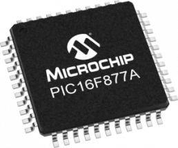 PIC microcontroller, 8 bit, 20 MHz, TQFP-64, PIC16F877A-I/PT