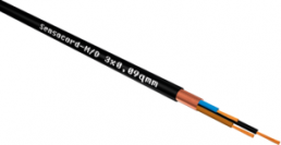 PUR/PVC control line Sensocord-M/D 3 x 0.09 mm², shielded, black