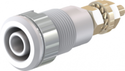 4 mm socket, screw connection, mounting Ø 12.2 mm, CAT III, white, 23.3020-29