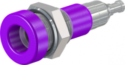 4 mm socket, solder connection, mounting Ø 8.3 mm, purple, 23.0110-26