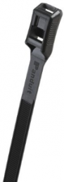 Cable tie, releasable, nylon, (L x W) 525 x 8.9 mm, bundle-Ø 10 to 150 mm, black, UV resistant, -60 to 85 °C